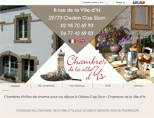 Tablet Screenshot of chambre-pointe-du-raz.com